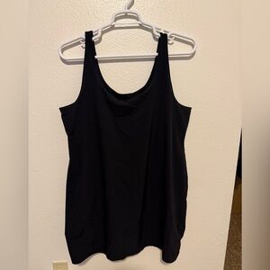 Nike Bliss Luxe Women's 2-1 Training Dress (Plus Size) in Black Size 1X Skort